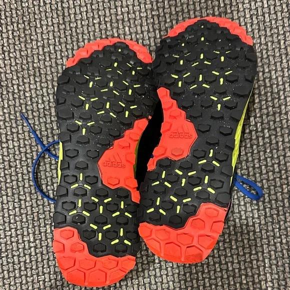 Adidas Blue and Orange Athletic Sneakers - Picture 8 of 10